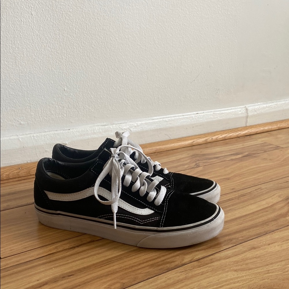 Black and white Vans